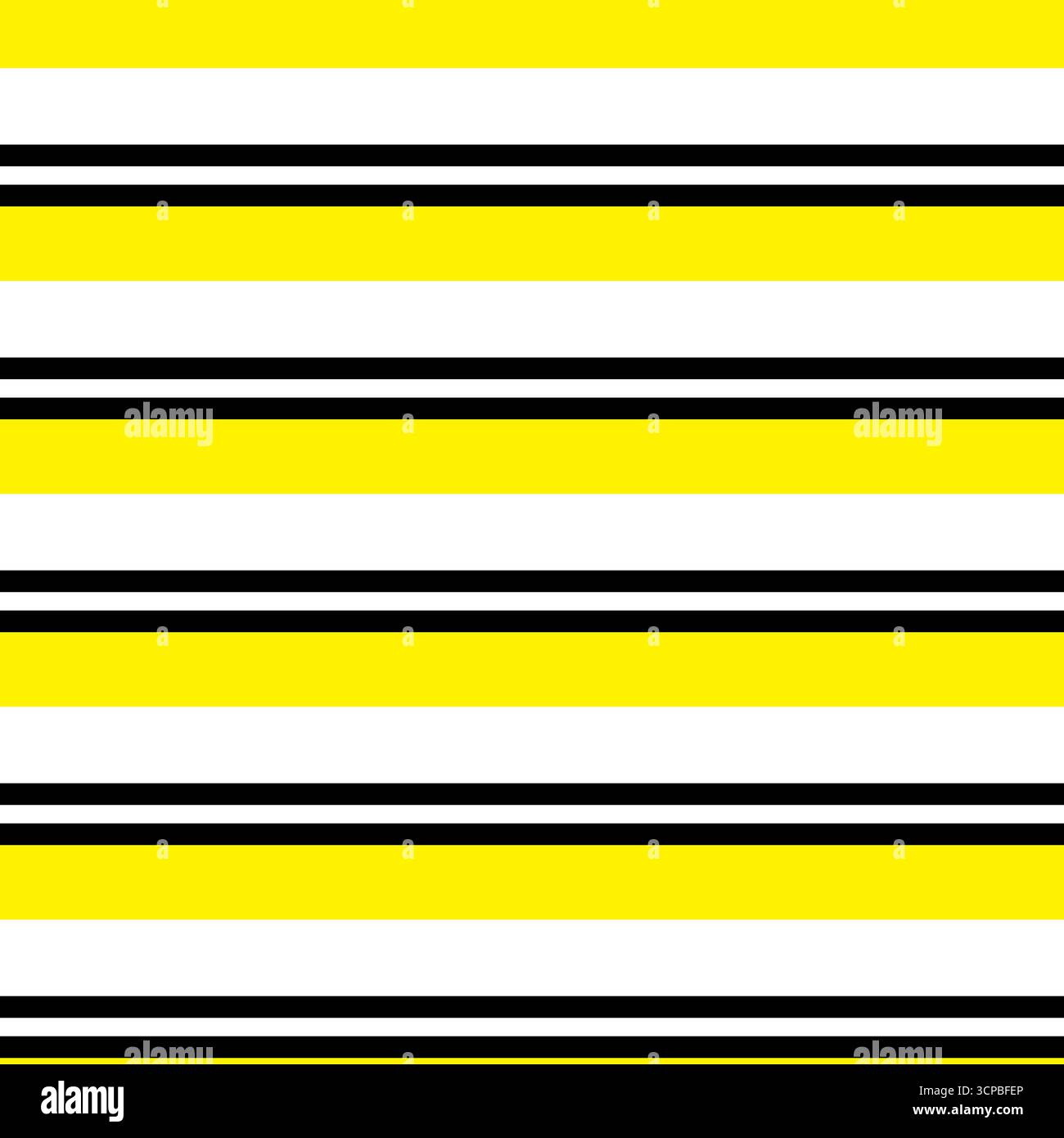 Stripes Seamless Pattern With Yellow and Black Color Vector Stock Vector