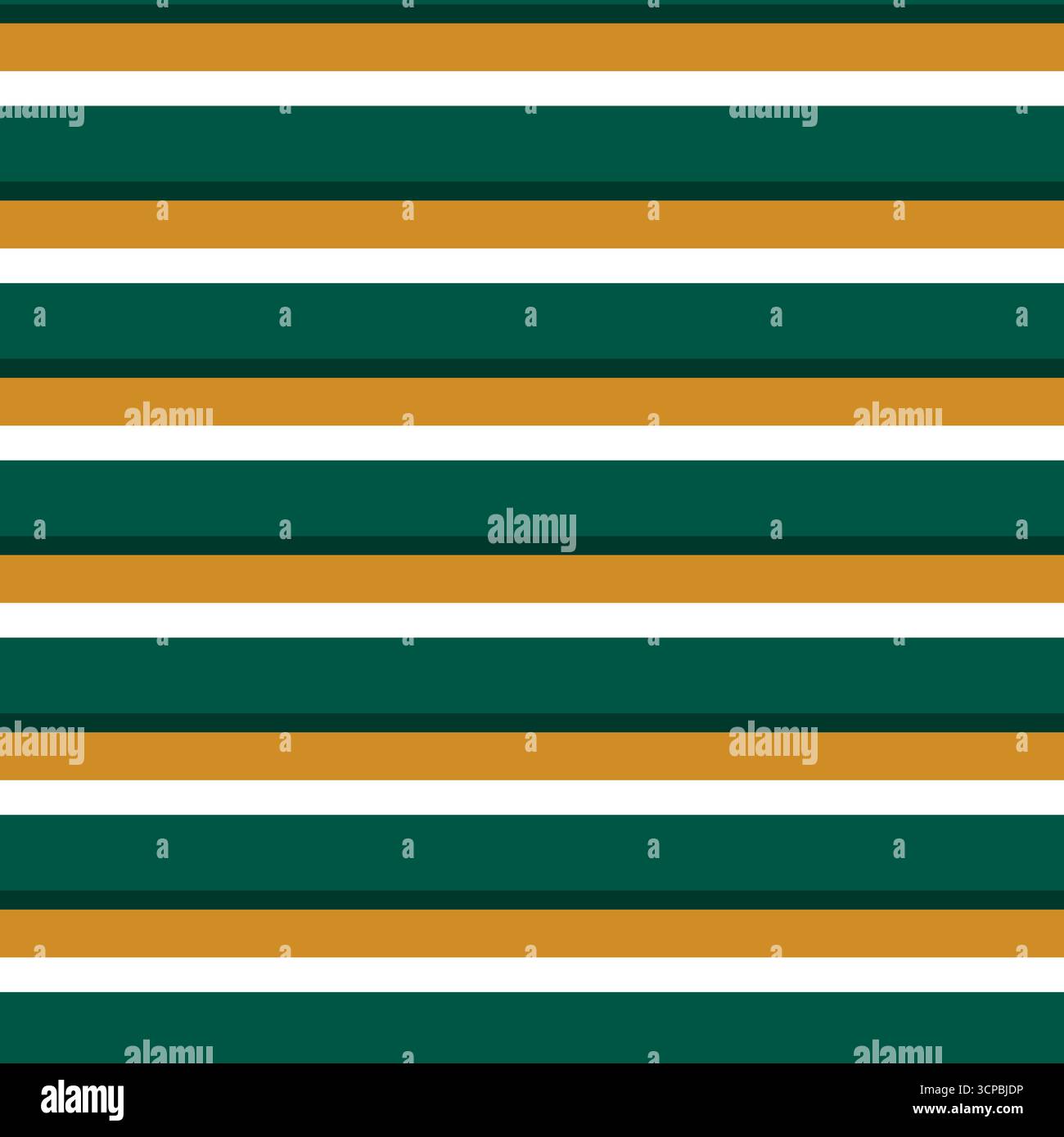 Stripes Seamless Pattern With Green and Gold Color Stock Vector