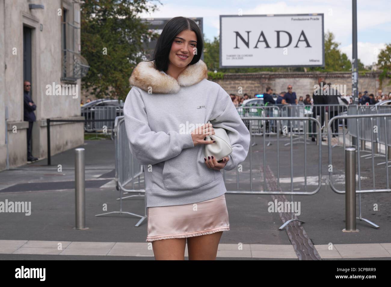 Charli D'Amelio arrives for the Prada Spring/Summer 2026 collection ...