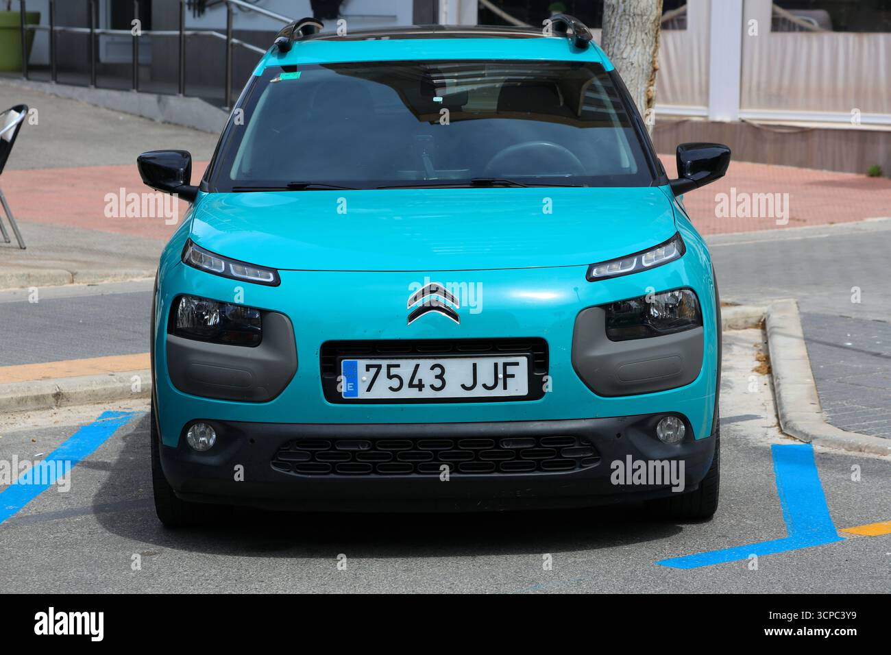 Citroen C4 Cactus Car Parked On Background Of Spanish Mountain Nature  Landscape. The Citroen C4 Cactus Is A Mini Crossover, Produced By French  Stock Photo - Alamy