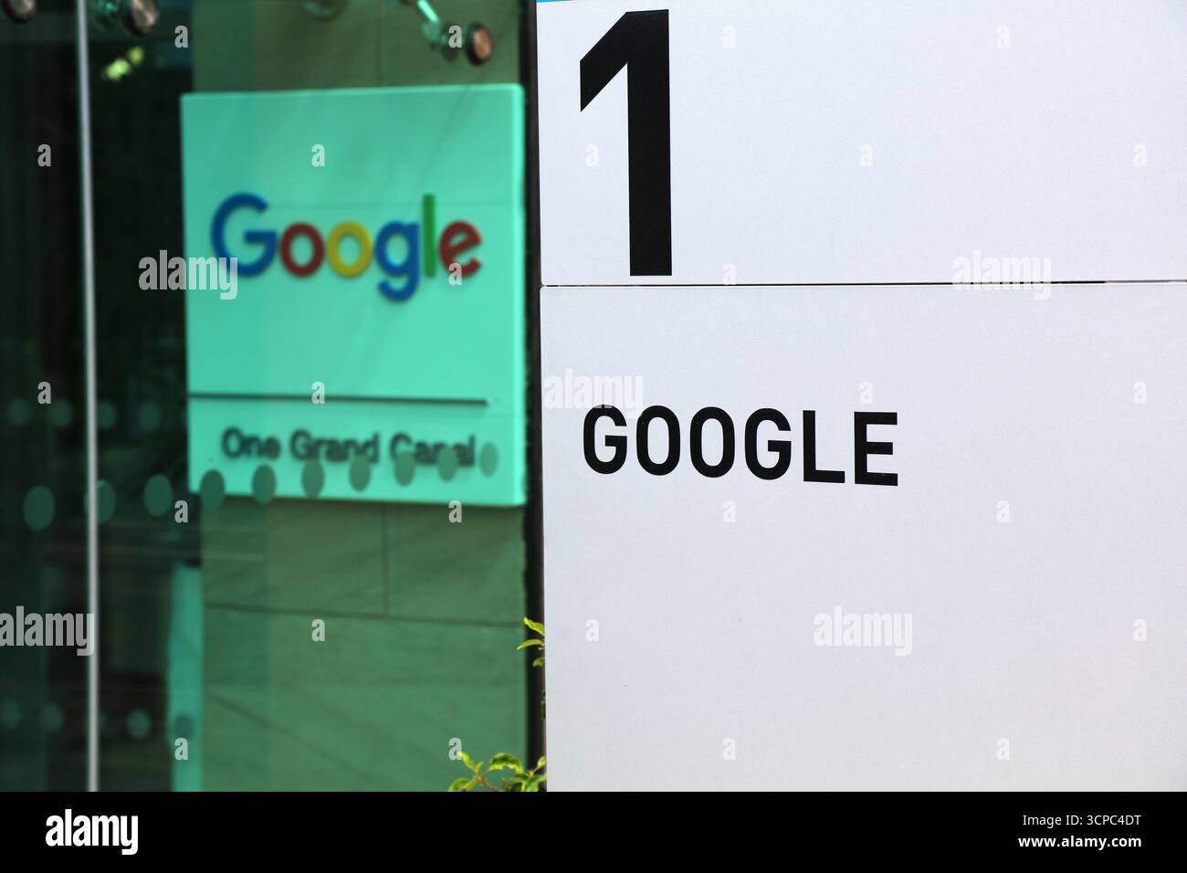 DUBLIN, IRELAND - JULY 7, 2024: Google offices in Southside district in Dublin, Ireland. Dublin is home to Google's European headquarters. Stock Photo