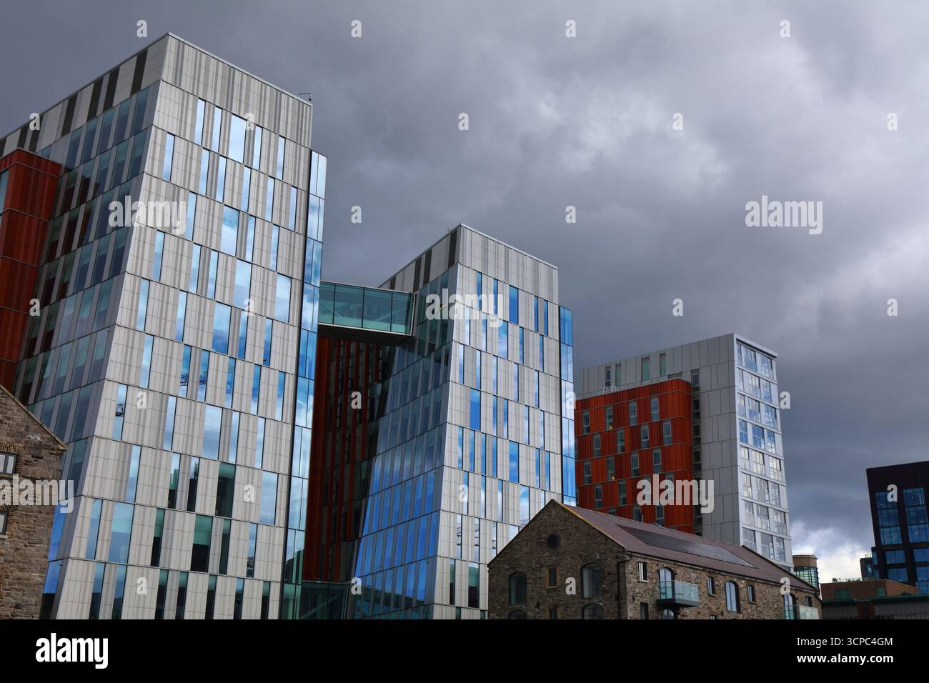 DUBLIN, IRELAND - JULY 7, 2024: Google offices in Southside docks in Dublin, Ireland. Dublin is home to Google's European headquarters. Stock Photo