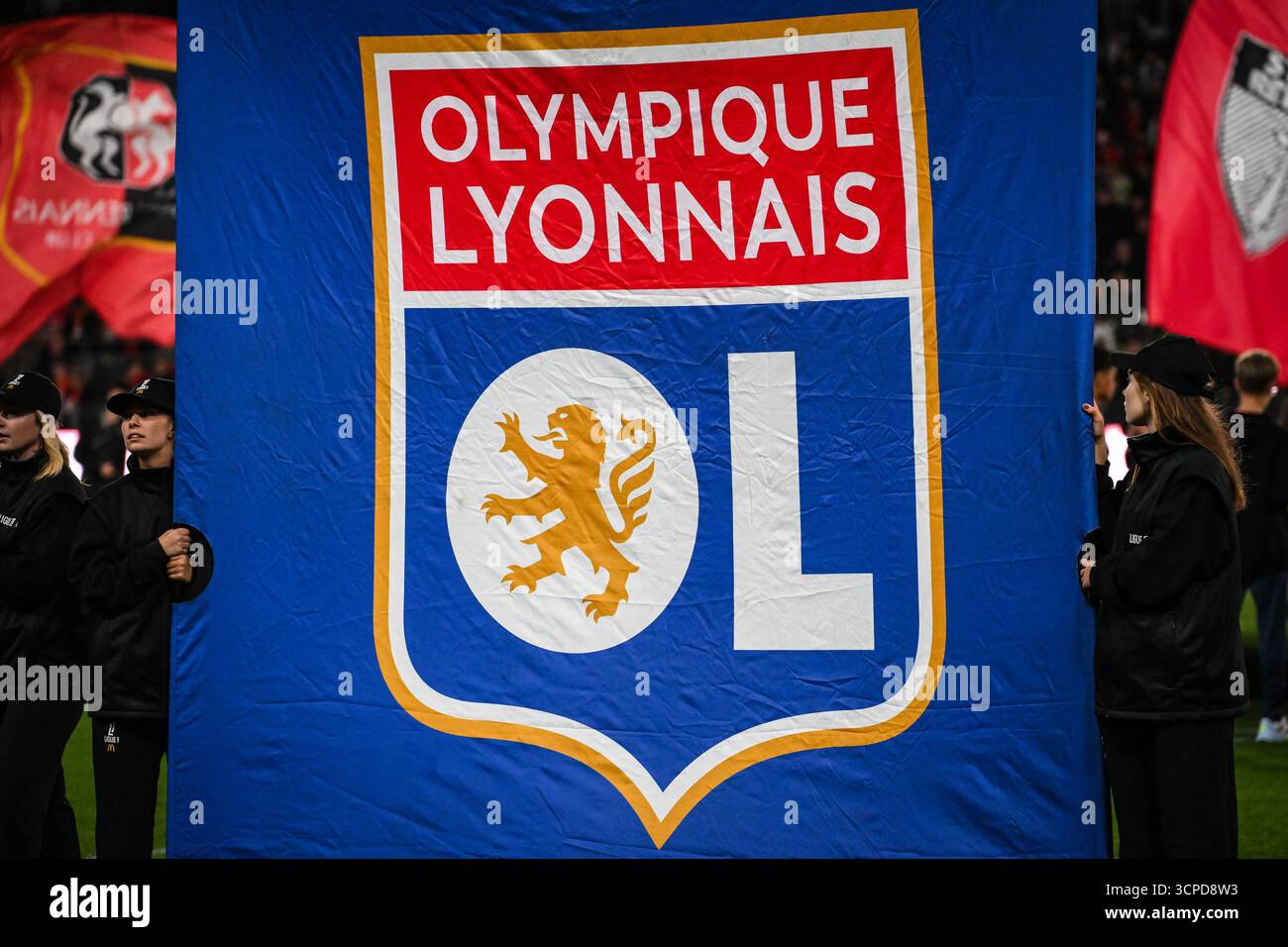 fanion OL Olympique Lyonnais vintage coupe de France pennant wimpel