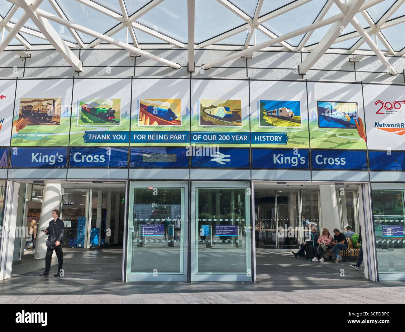 200 Hundred Years Of Railway Commemorated At The Entrance To King s 200-hundred-years-of-railway-commemorated-at-the-entrance-to-king-s
