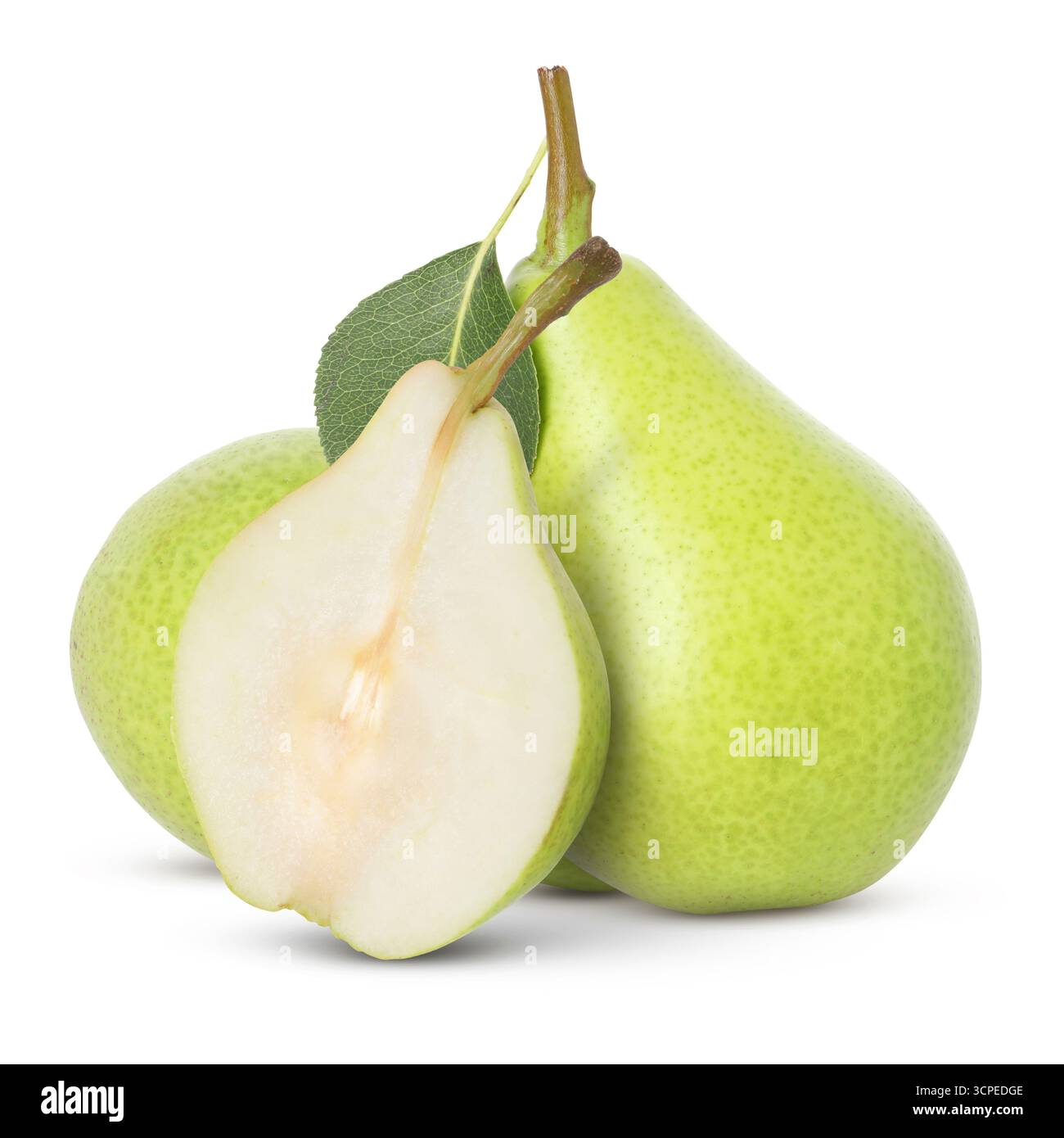 Whole sliced pears Cut Out Stock