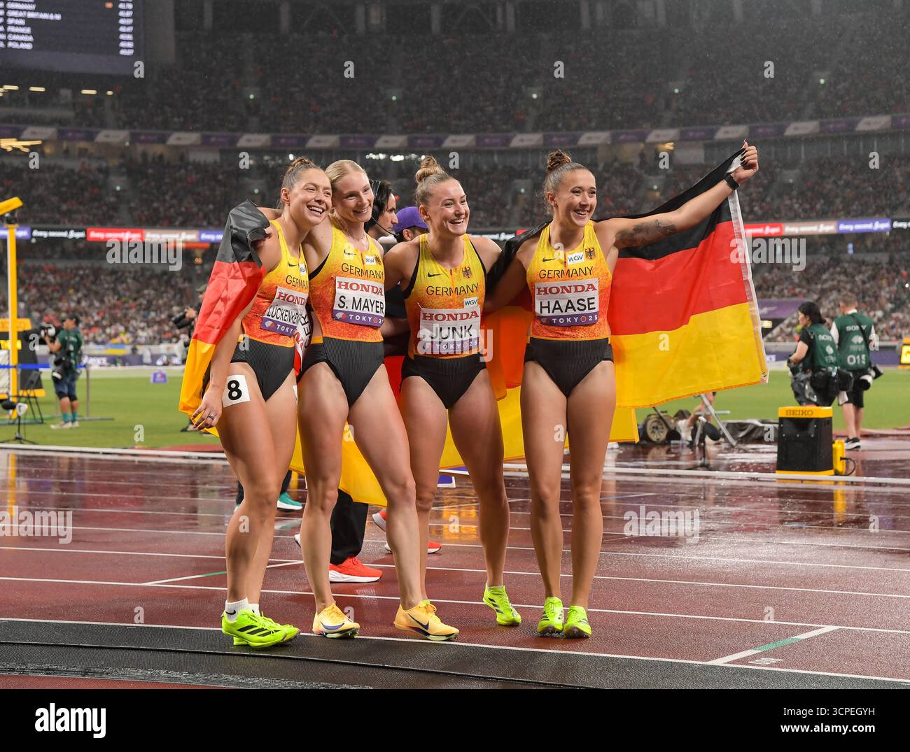 Female Relay Germany women’s 4x100m women’s relay race final at the World Athletics ...