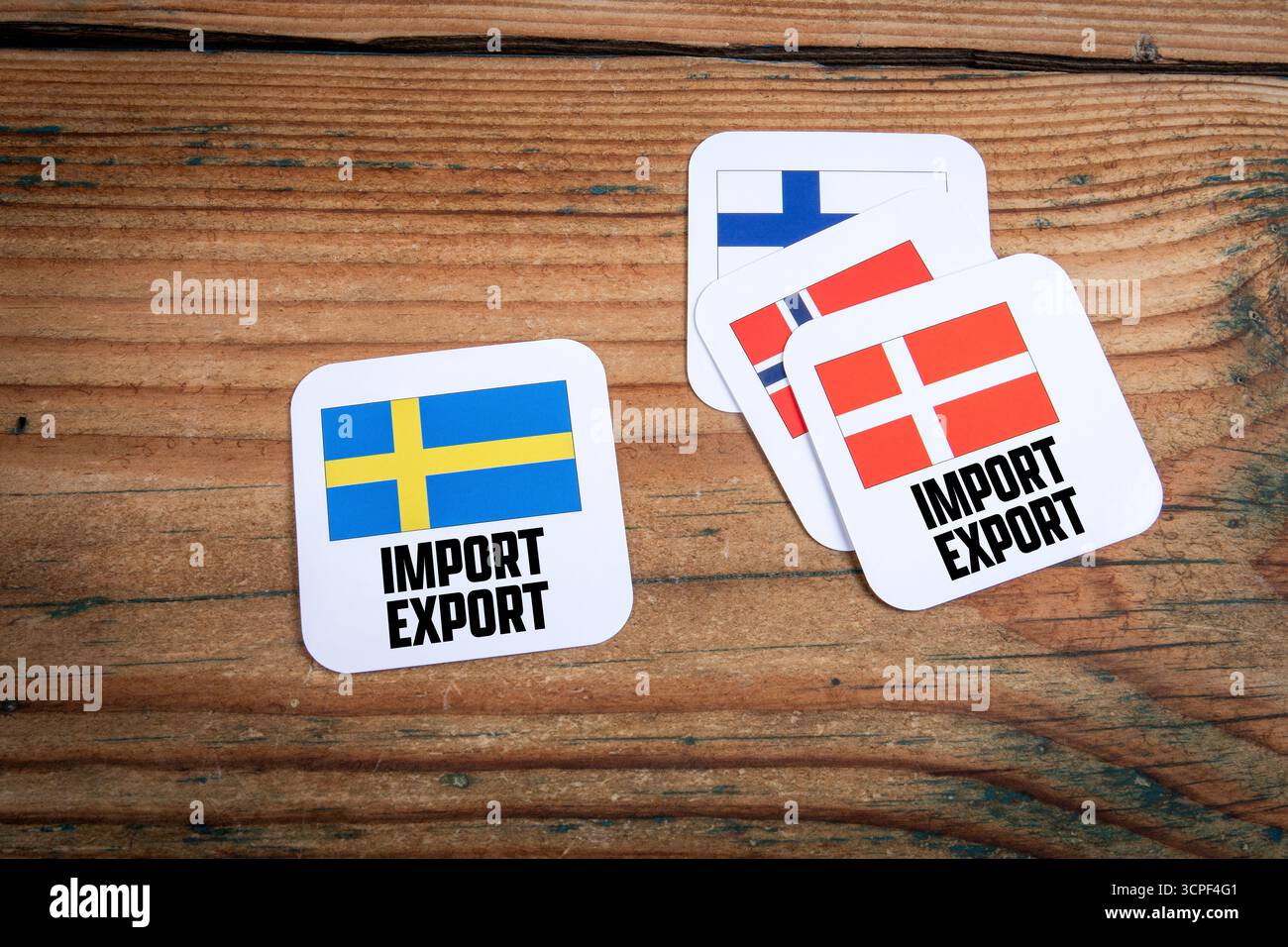 Nordic country flags representing hi-res stock photography and images ...