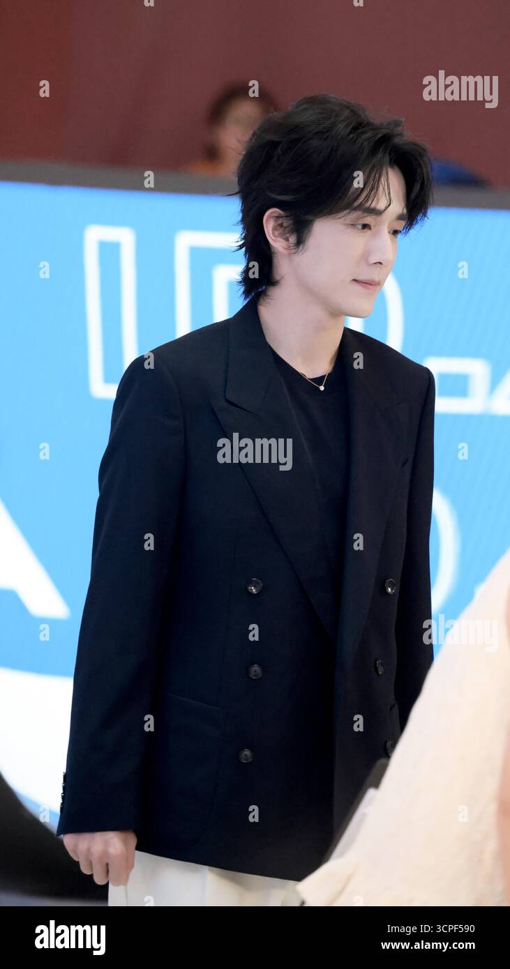 Chinese actor Zhang Xincheng attends an activity in Shanghai, China, 21 ...