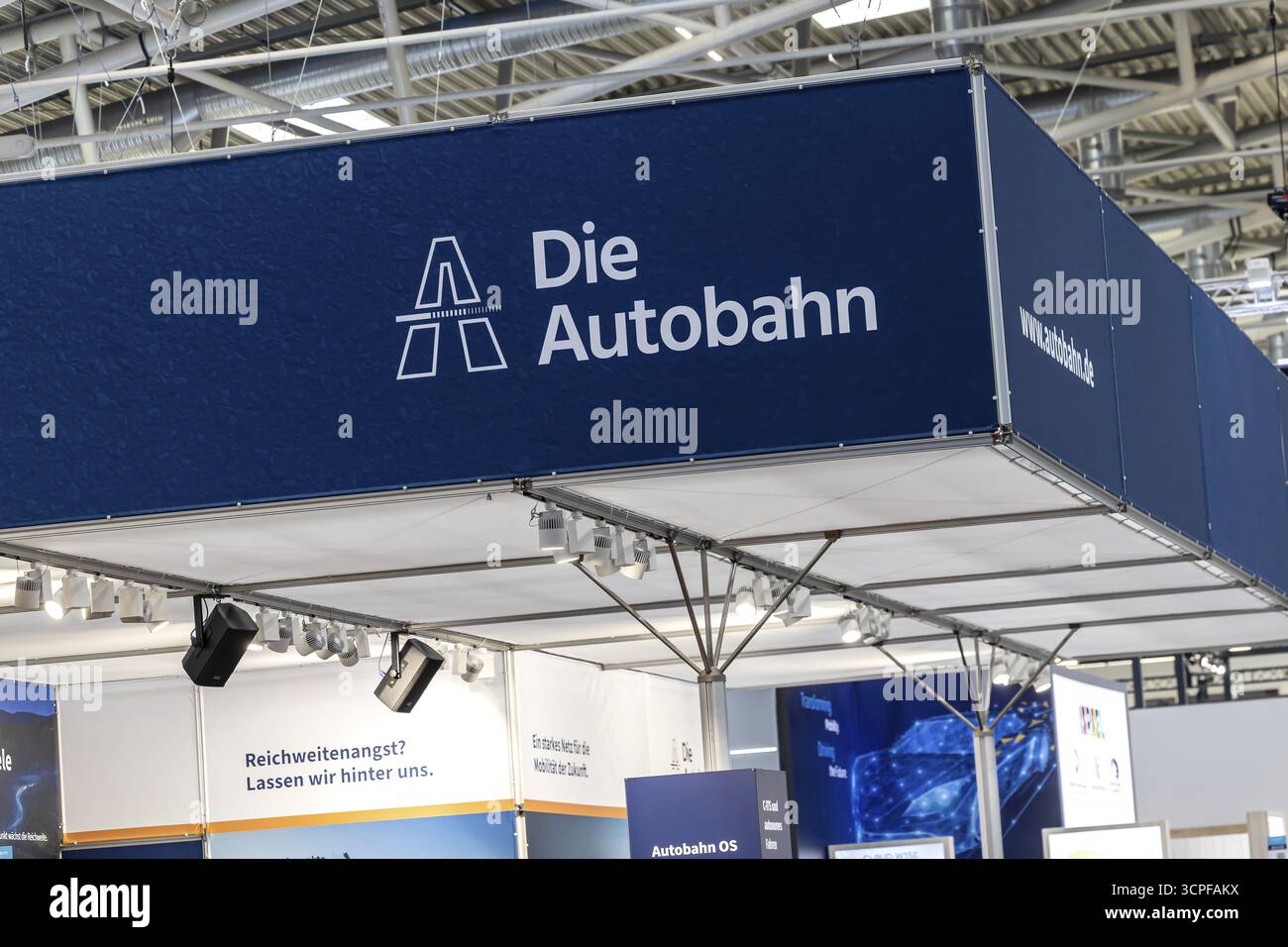 Exhibition stand Die Autobahn GmbH des Bundes. Logo and word mark 