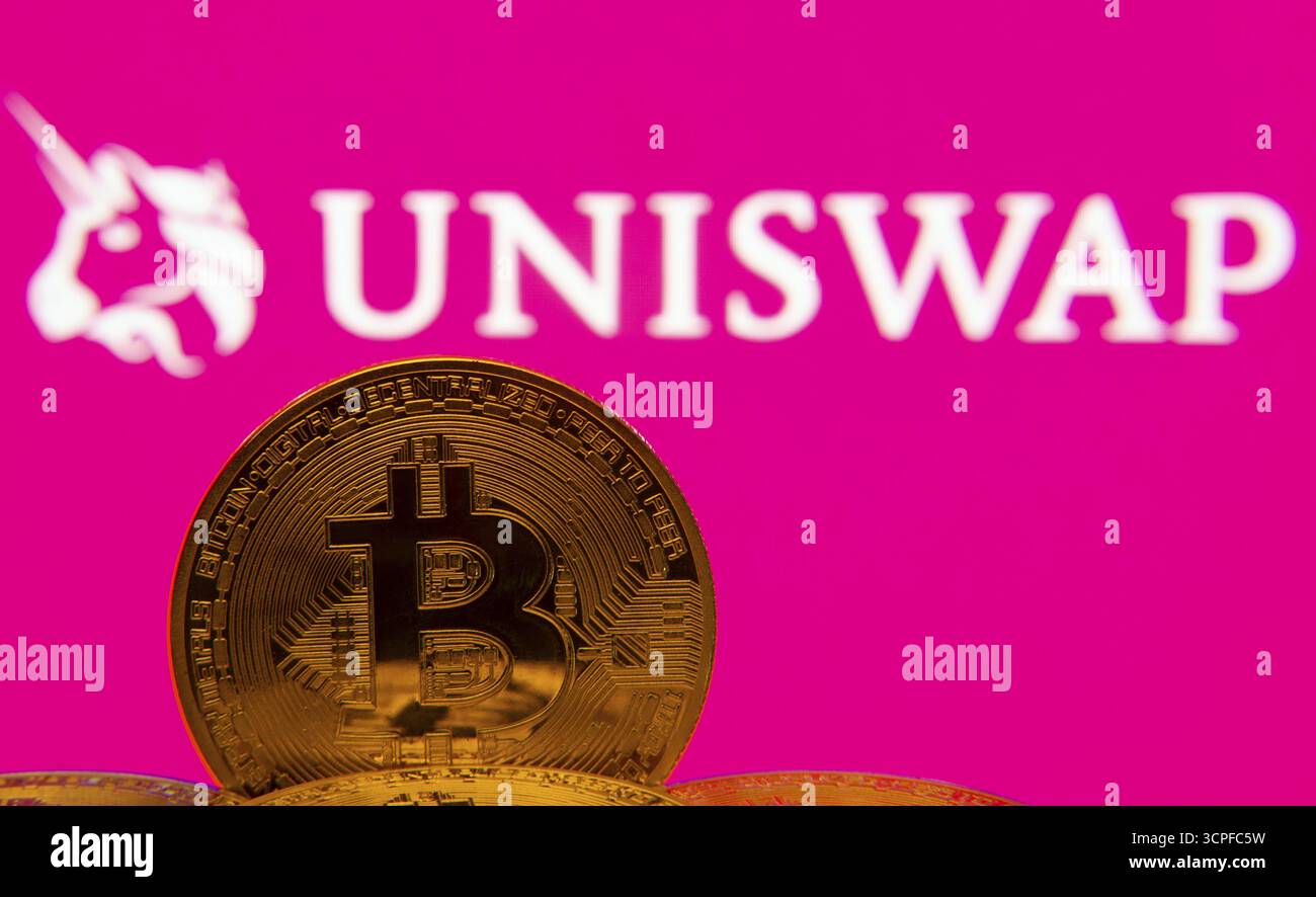 Uniswap coin hi-res stock photography and images - Alamy
