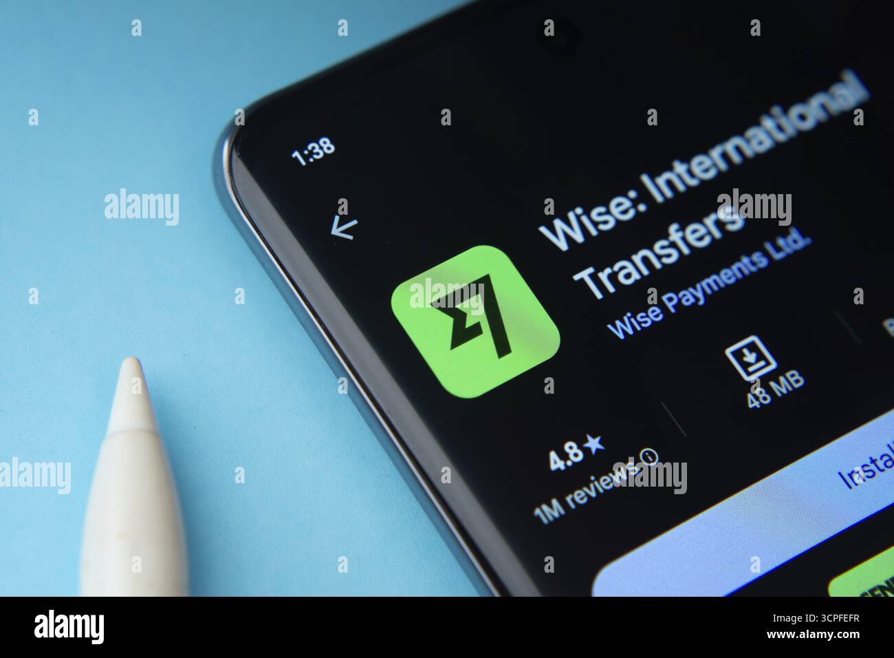 Dhaka, Bangladesh- 16 Sep 2025: Wise app from Google Playstore is ...