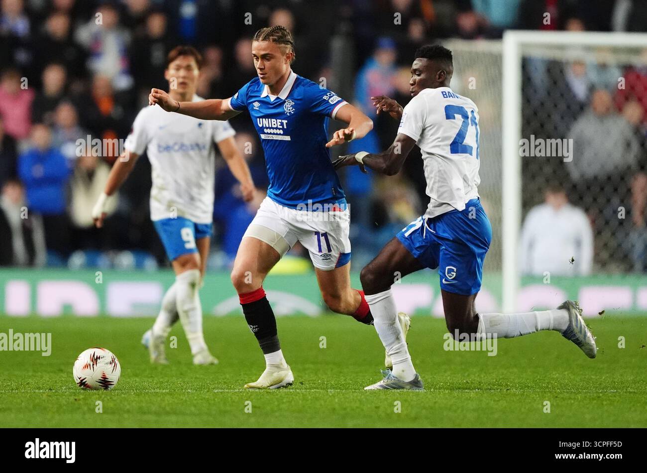 Rangers' Thelo Aasgaard in action during the UEFA Europa League, league ...