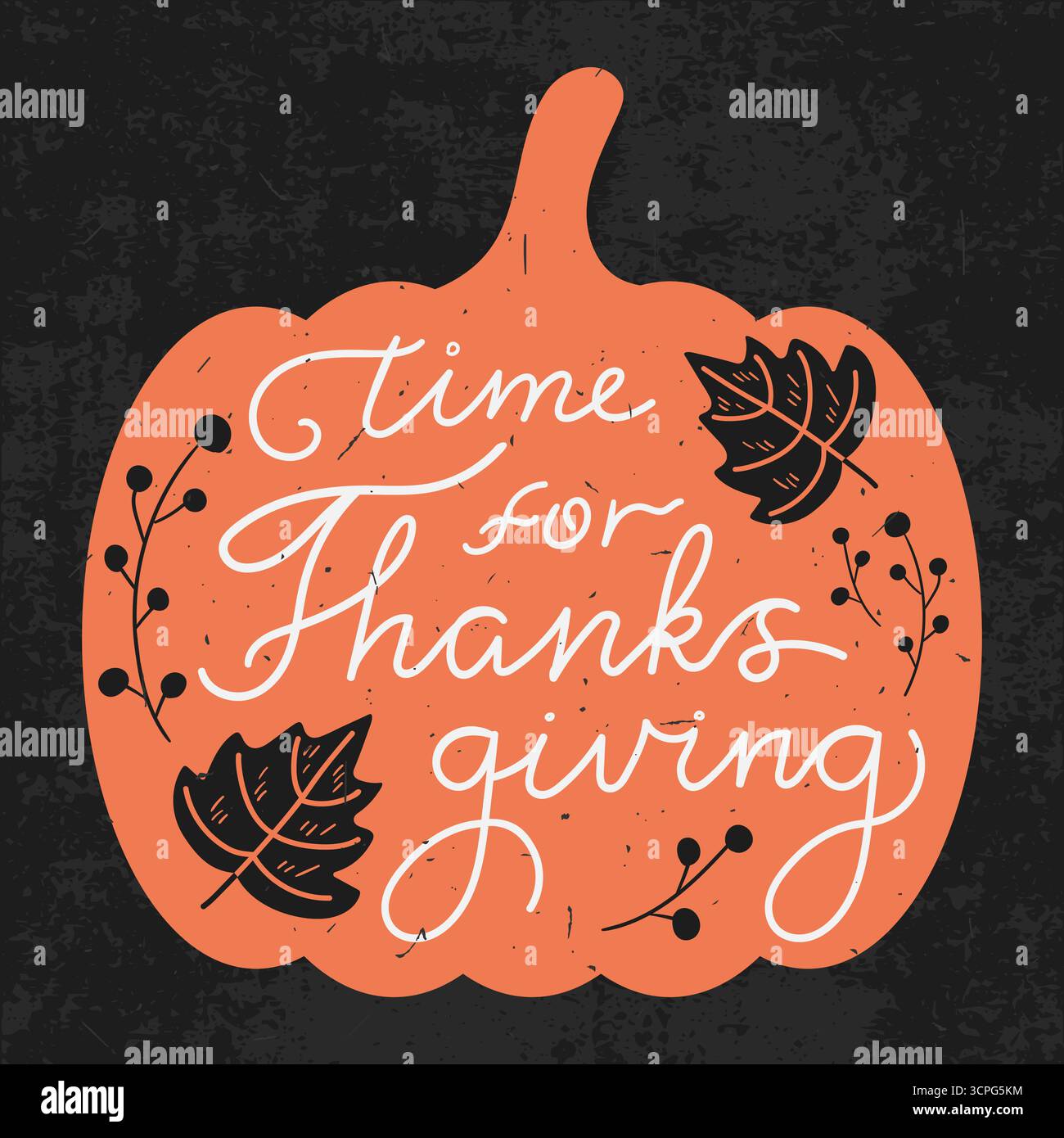 Autumn leaves inscription thanksgiving Stock Vector Images - Alamy