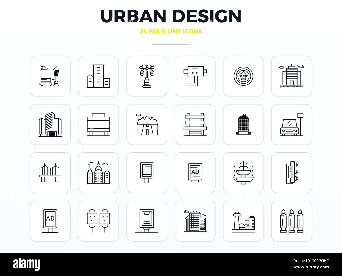 Urban architectural redevelopment project Stock Vector Images - Alamy