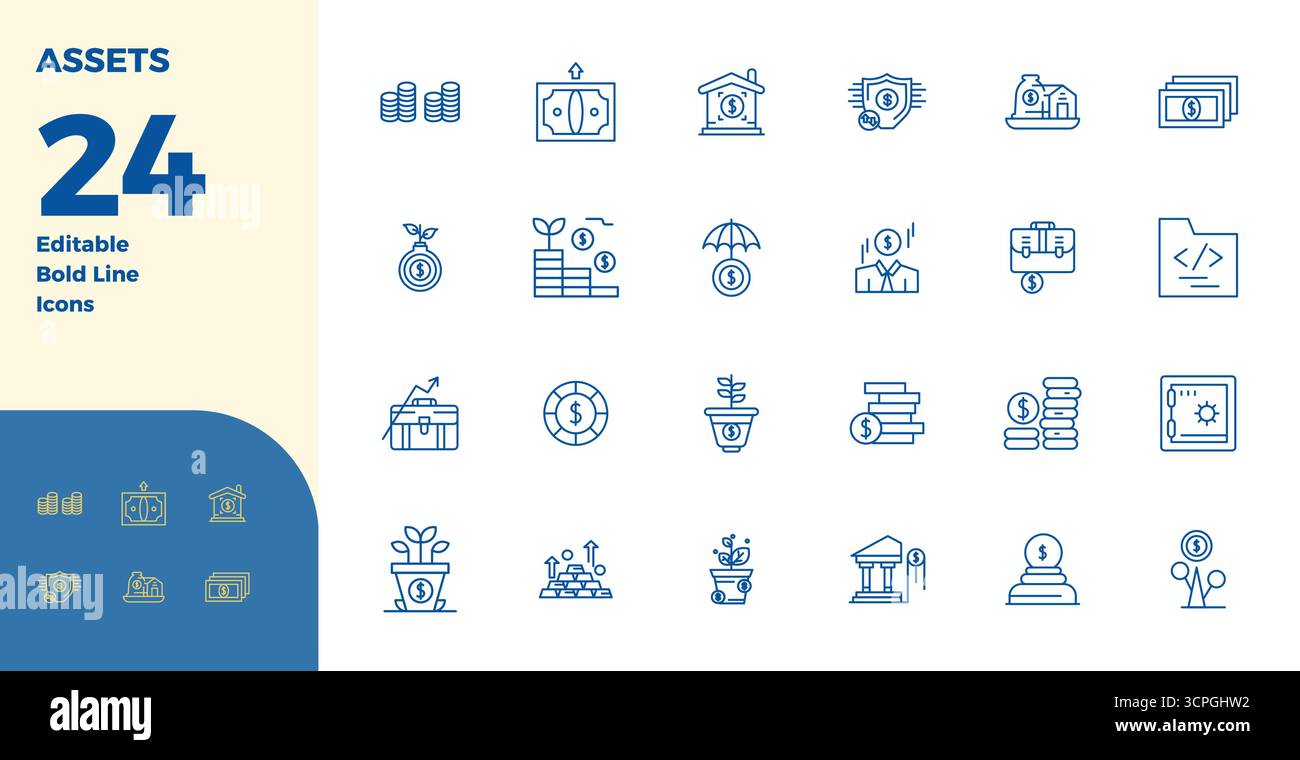 Tangible assets Stock Vector Images - Alamy
