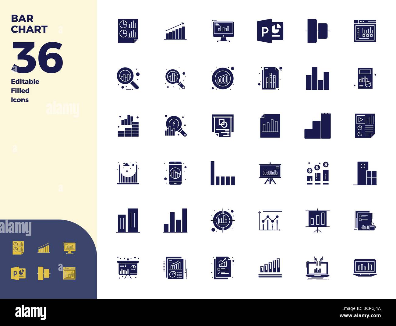 Excel chart element icons hi-res stock photography and images - Alamy