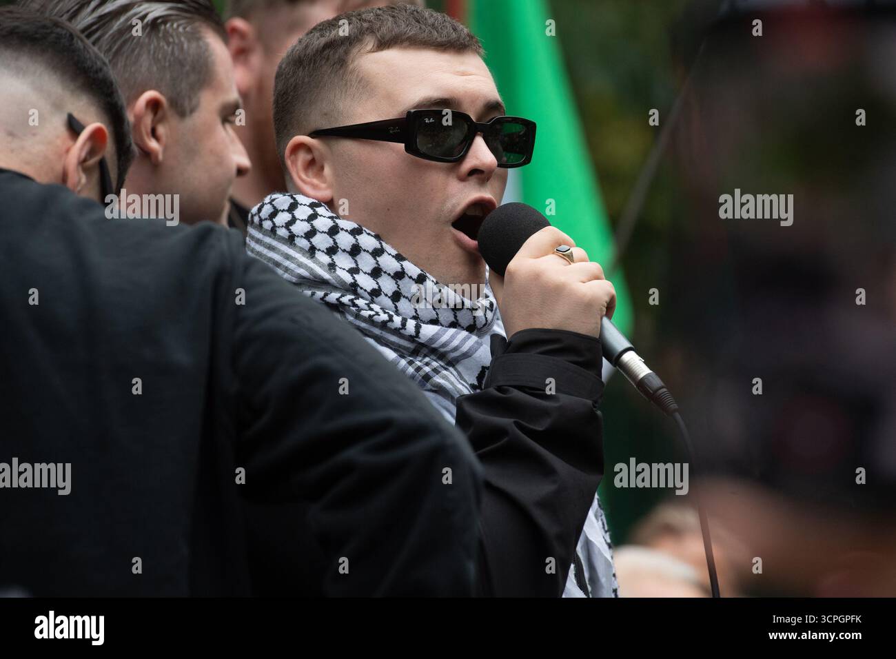 Northern Rapper Og London, UK. 26 Sep 2025. Pictured: Mo Chara (Liam Óg Ó hAnnaidh) of ...