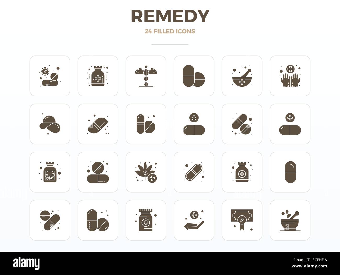 Discover a set of 24 SolidFill vector icons crafted for the Remedy ...