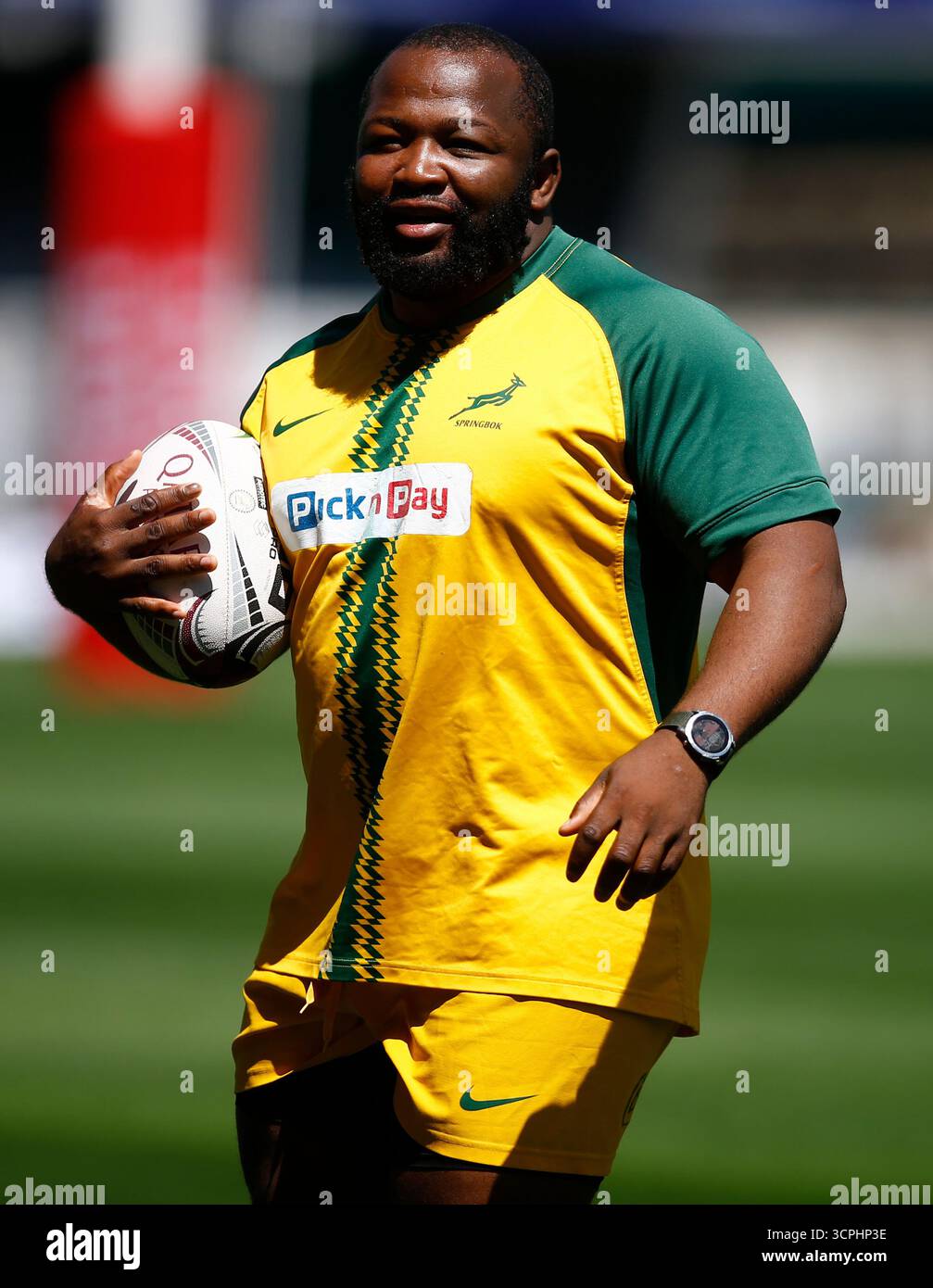 DURBAN, SOUTH AFRICA - SEPTEMBER 26: Ox Nche of South Africa during the ...