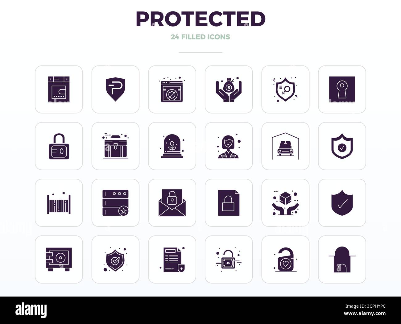 This Protected vector icon pack includes 24 SolidFill designs in 128x128 PIXEL perfect format, perfect for enhancing digital interfaces. Stock Vector