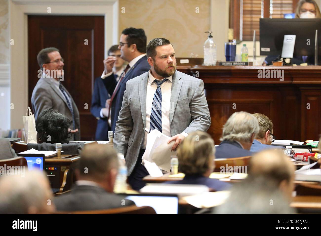 State Rep Rj May FILE - South Carolina Rep. RJ May, R-West Columbia, walks down the ...