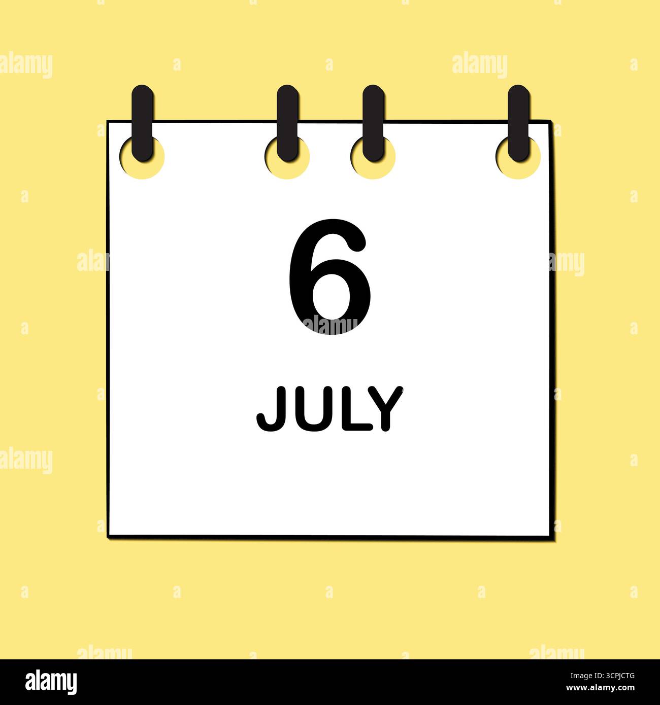 July 6 2026 Stock Vector Images - Alamy