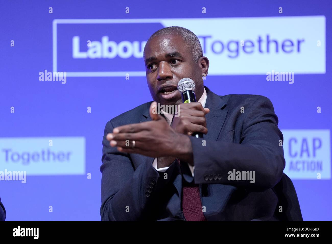 Deputy Prime Minister and Justice Secretary David Lammy speaks during ...