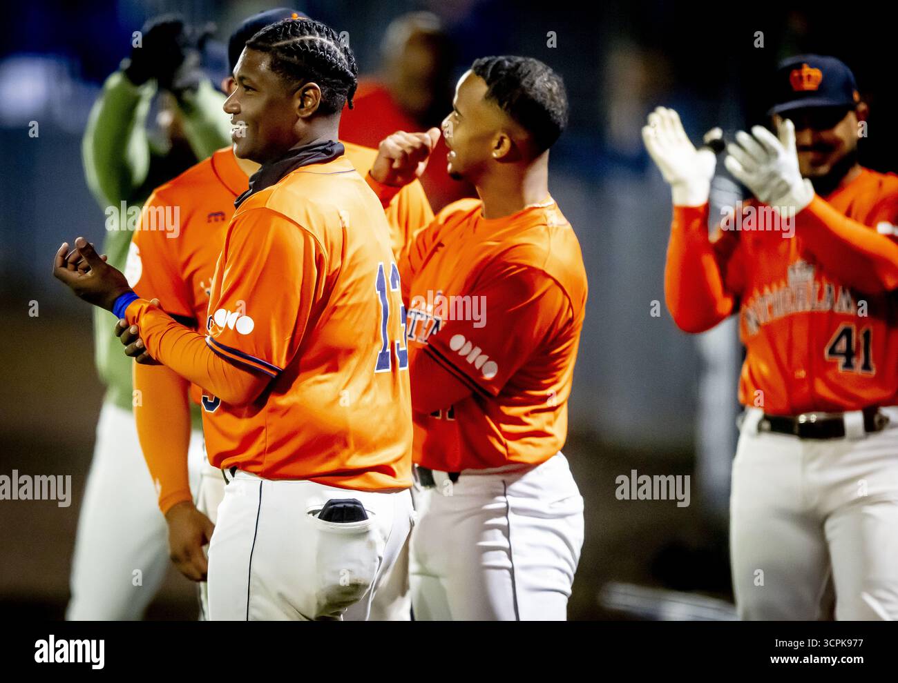 ROTTERDAM - Dutch baseball players face Spain during the semi-final of ...