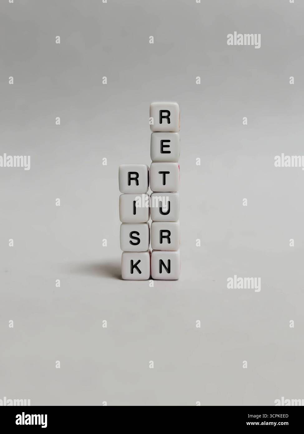 Risk and Return in financial planning. Investors point of View. - Smartphone Captured Stock Image