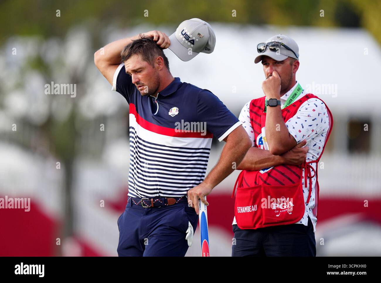 Bryson DeChambeau of Team United States during the afternoon fourball
