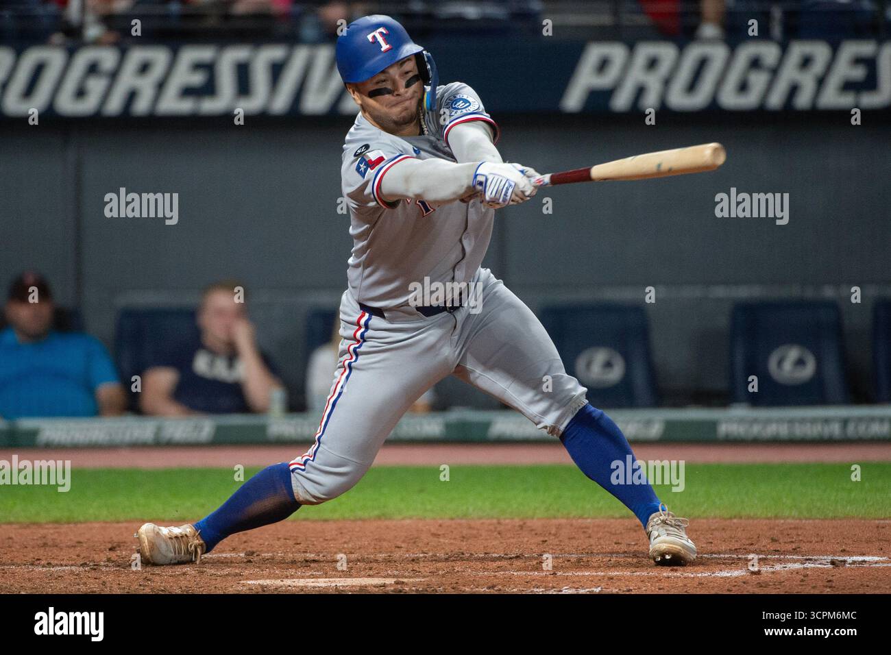 Cody Freeman Rangers Texas Rangers' Cody Freeman stretches but misses the ball for a strike ...