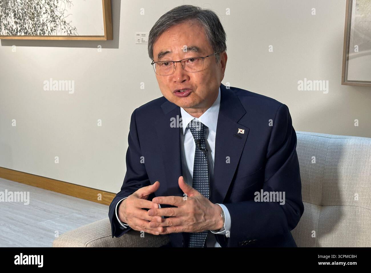 South Korean Foreign Minister Cho Hyun speaks at the Republic of Korea ...