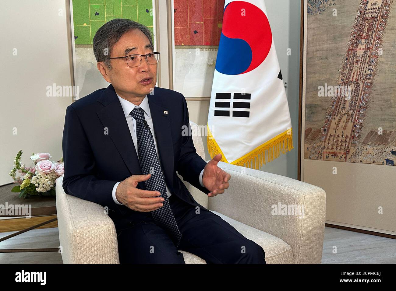 South Korean Foreign Minister Cho Hyun speaks at the Republic of Korea ...