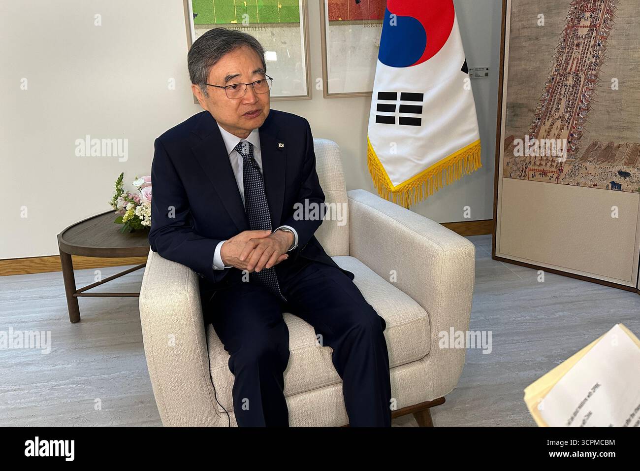 South Korean Foreign Minister Cho Hyun speaks at the Republic of Korea ...