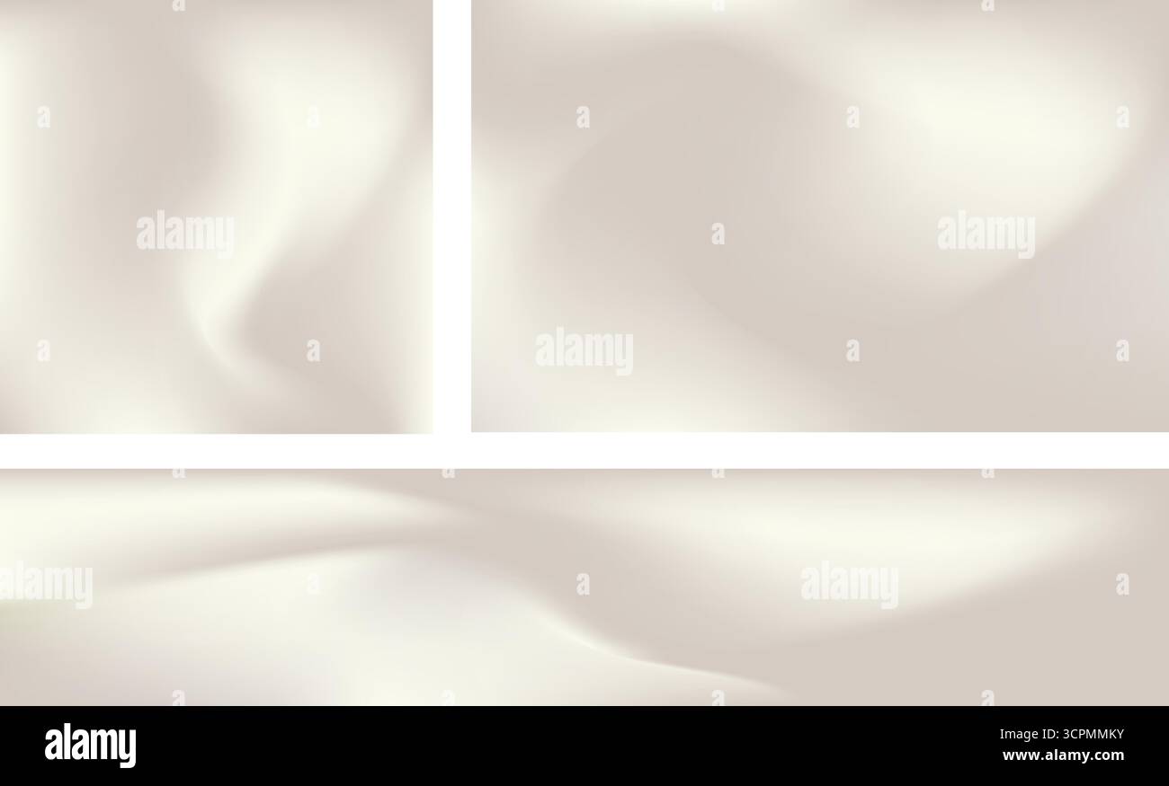 Abstract Vector Background Illustration Set Of Warm Gray Gradient Blend. Stock Vector