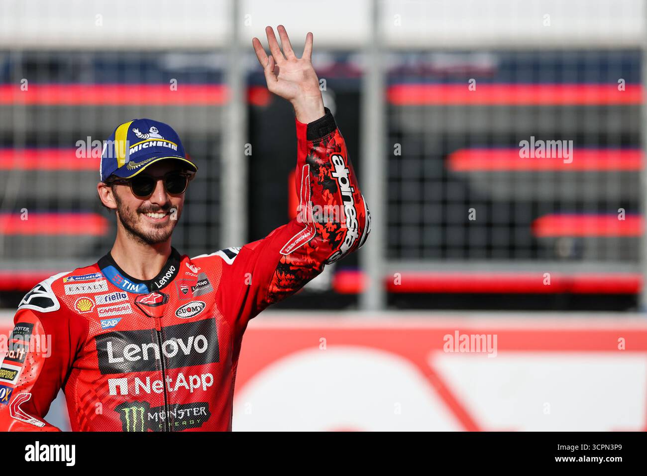 MOTEGI, JAPAN - SEPTEMBER 27: Francesco Bagnaia of Italy riding the ...