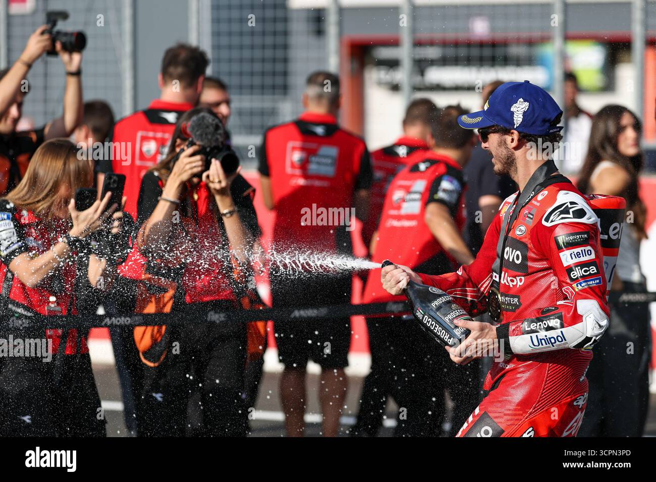MOTEGI, JAPAN - SEPTEMBER 27: Francesco Bagnaia of Italy riding the ...