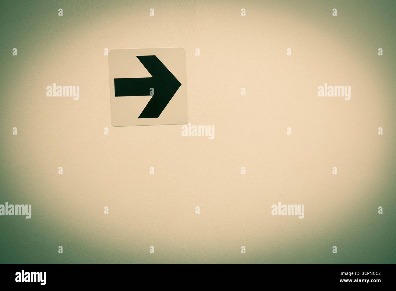 dame 50 tags for this, exit sign on the wall Stock Photo