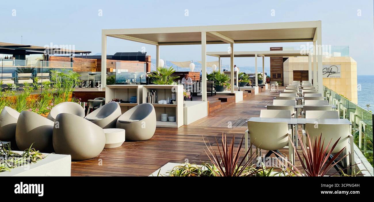 Rooftop in Beyrouth - Smartphone Captured Stock Image