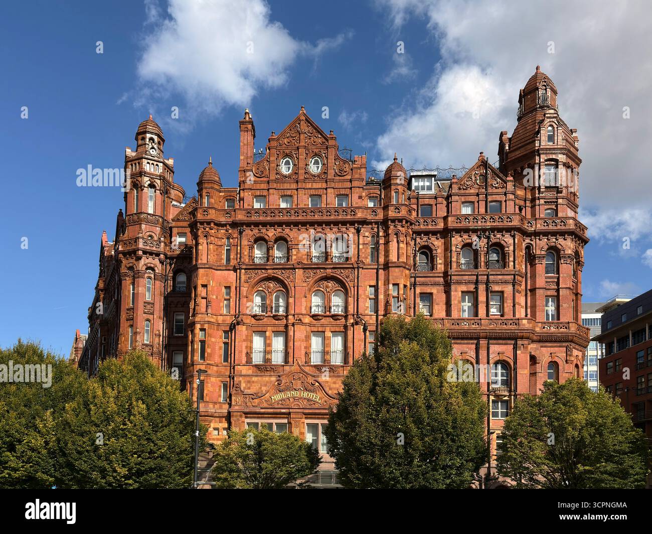 The Midland Hotel building in Manchester City centre - Smartphone Captured Stock Image