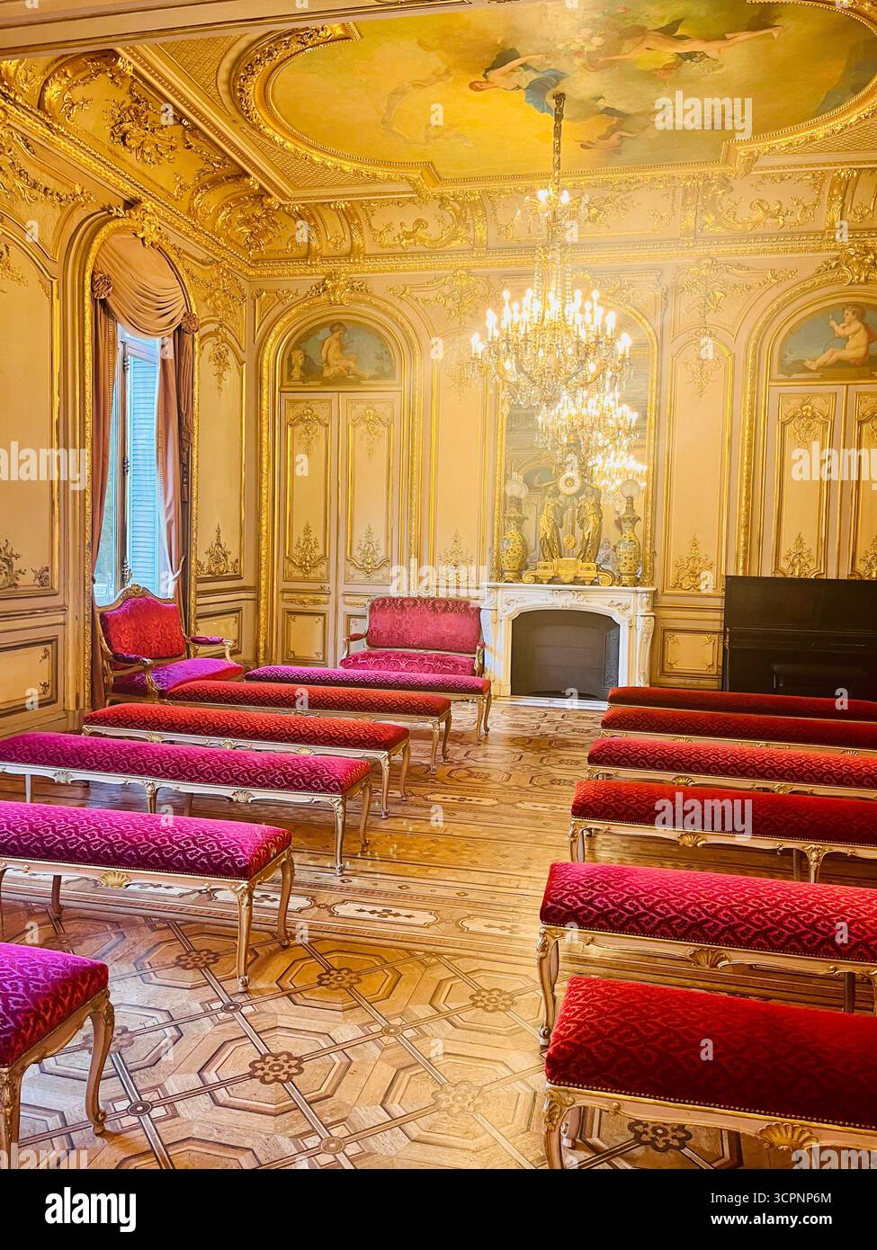 Wedding hall in town hall in Paris - Smartphone Captured Stock Image