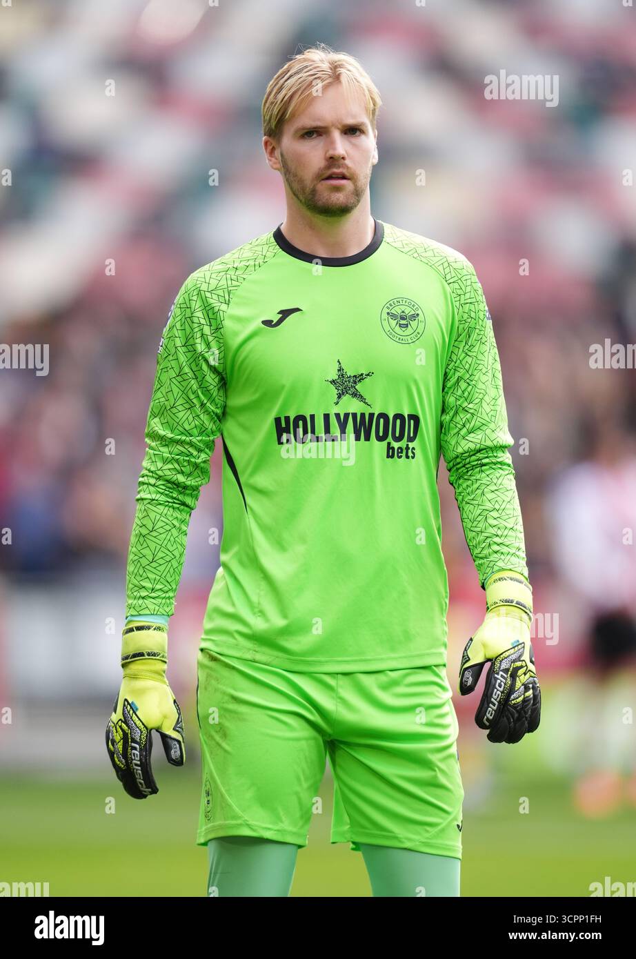 Keleher Brentford goalkeeper Caoimhin Kelleher during the Premier League match ...