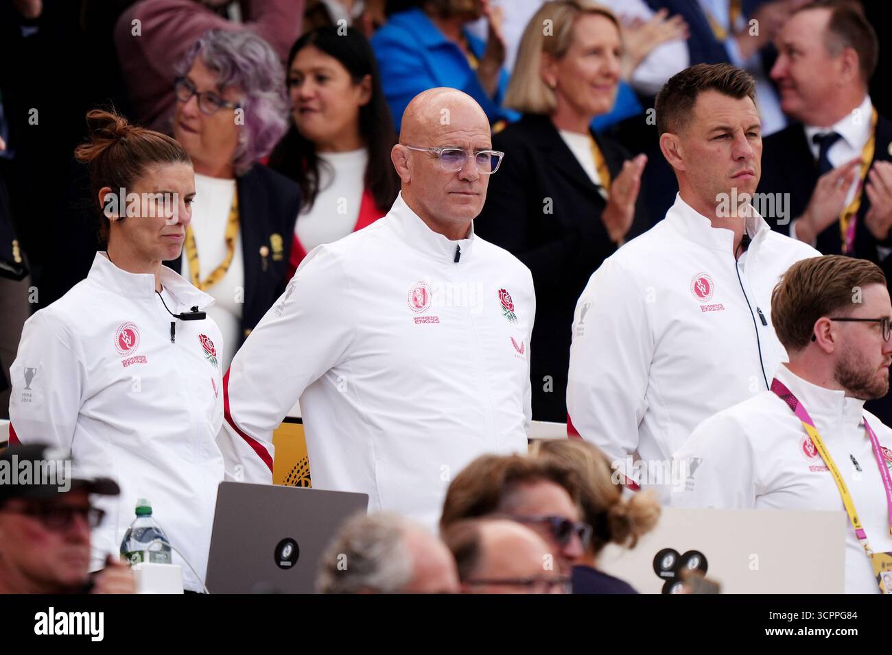 England head coach John Mitchell during the Women's Rugby World Cup ...
