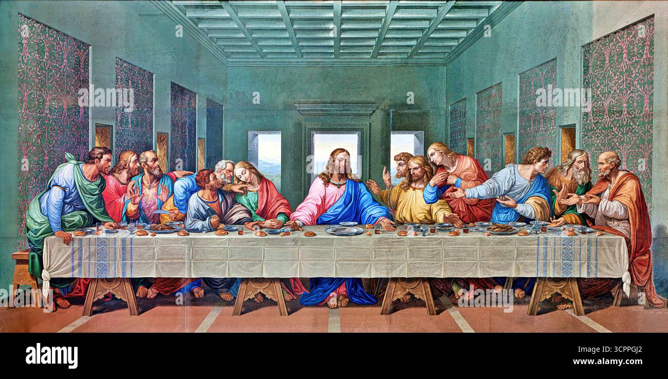 Last supper leonardo da vinci Stock Vector Images - Alamy