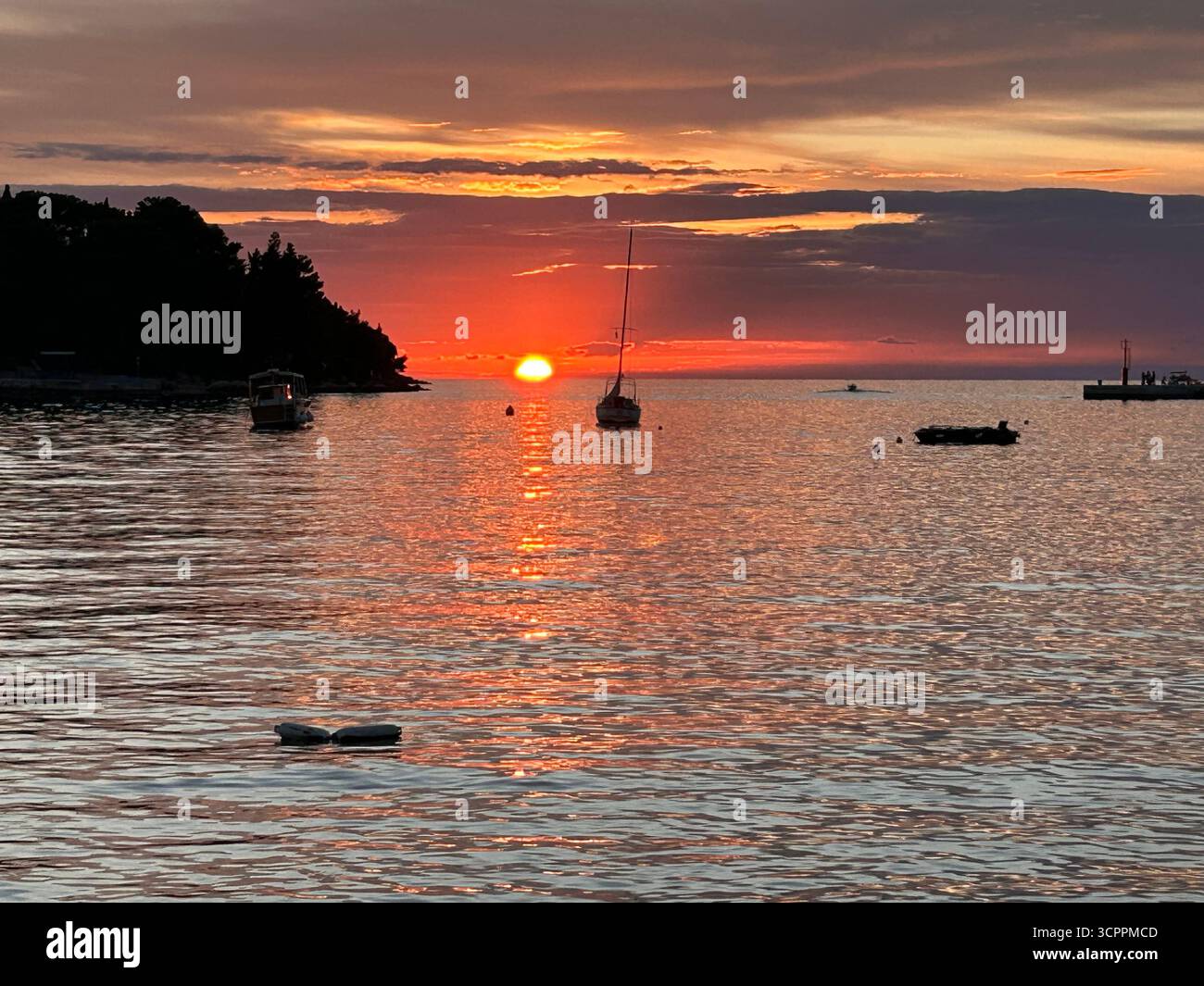 Beautiful Sunset over water - Smartphone Captured Stock Image