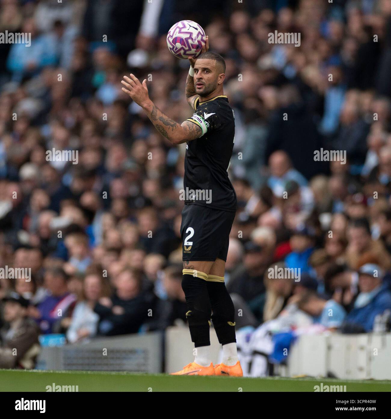 Kyle Walker (2) of Burnley F.C. during the Premier League match between Manchester City and Burnley at the Etihad Stadium, Manchester on Saturday 27th September 2025. (Photo: Mike Morese | MI News) Credit: MI News & Sport /Alamy Live News Stock Photo