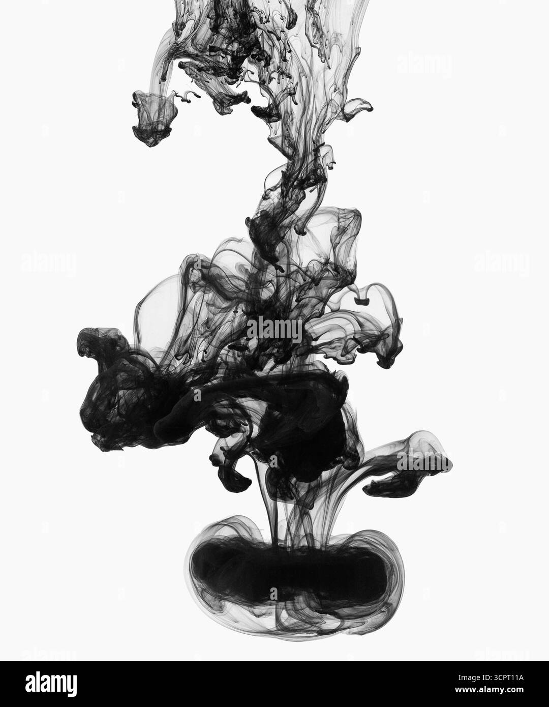 Art fume fog ink swirl Black and White Stock Photos & Images - Alamy