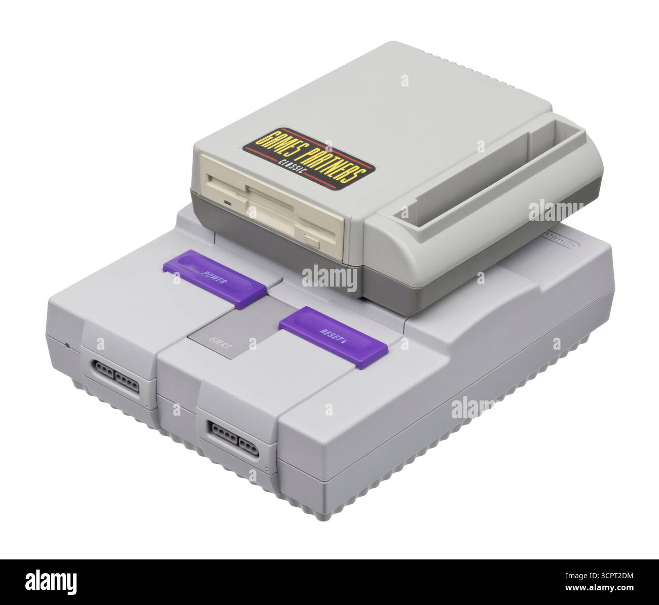 Bung Game Partners Classic, a backup device for the Super Nintendo Stock Photo