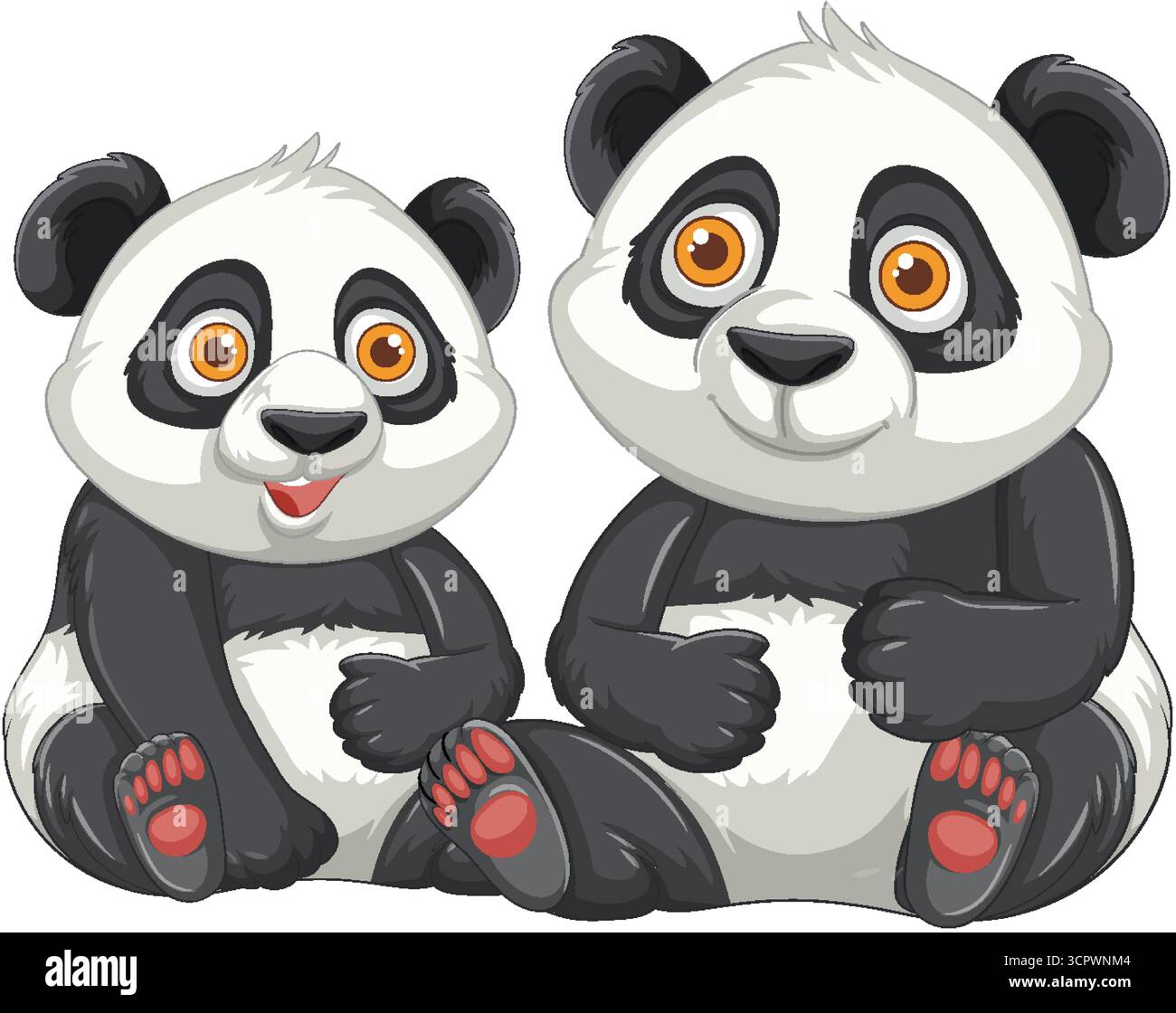 Ailuropoda melanoleuca giant pandas Cut Out Stock Images & Pictures - Alamy