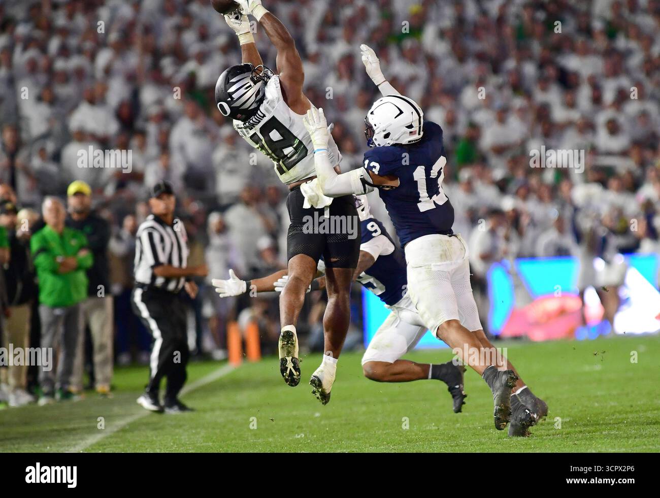 UNIVERSITY PARK, PA - SEPTEMBER 27: Penn State linebacker Tony Rojas ...